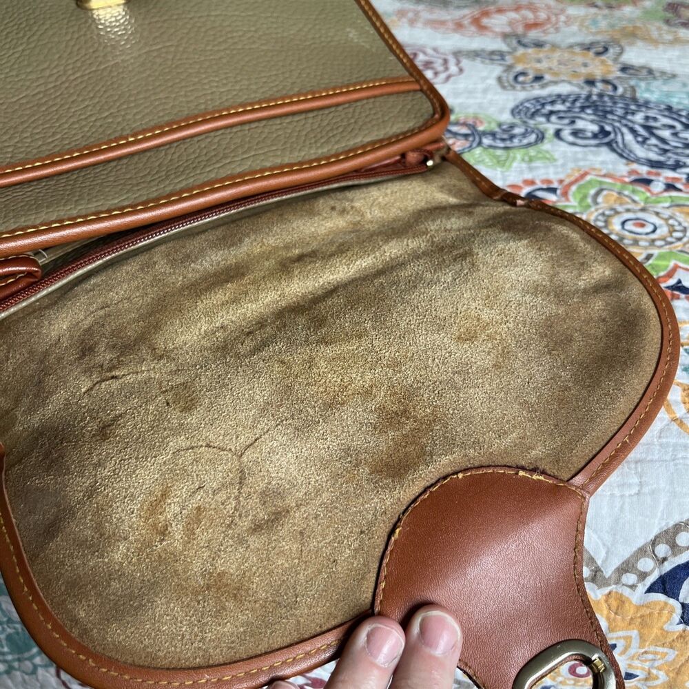 Dooney & Bourke Vintage Small AWL Satchel Taupe Brown - Picture 10 of 16